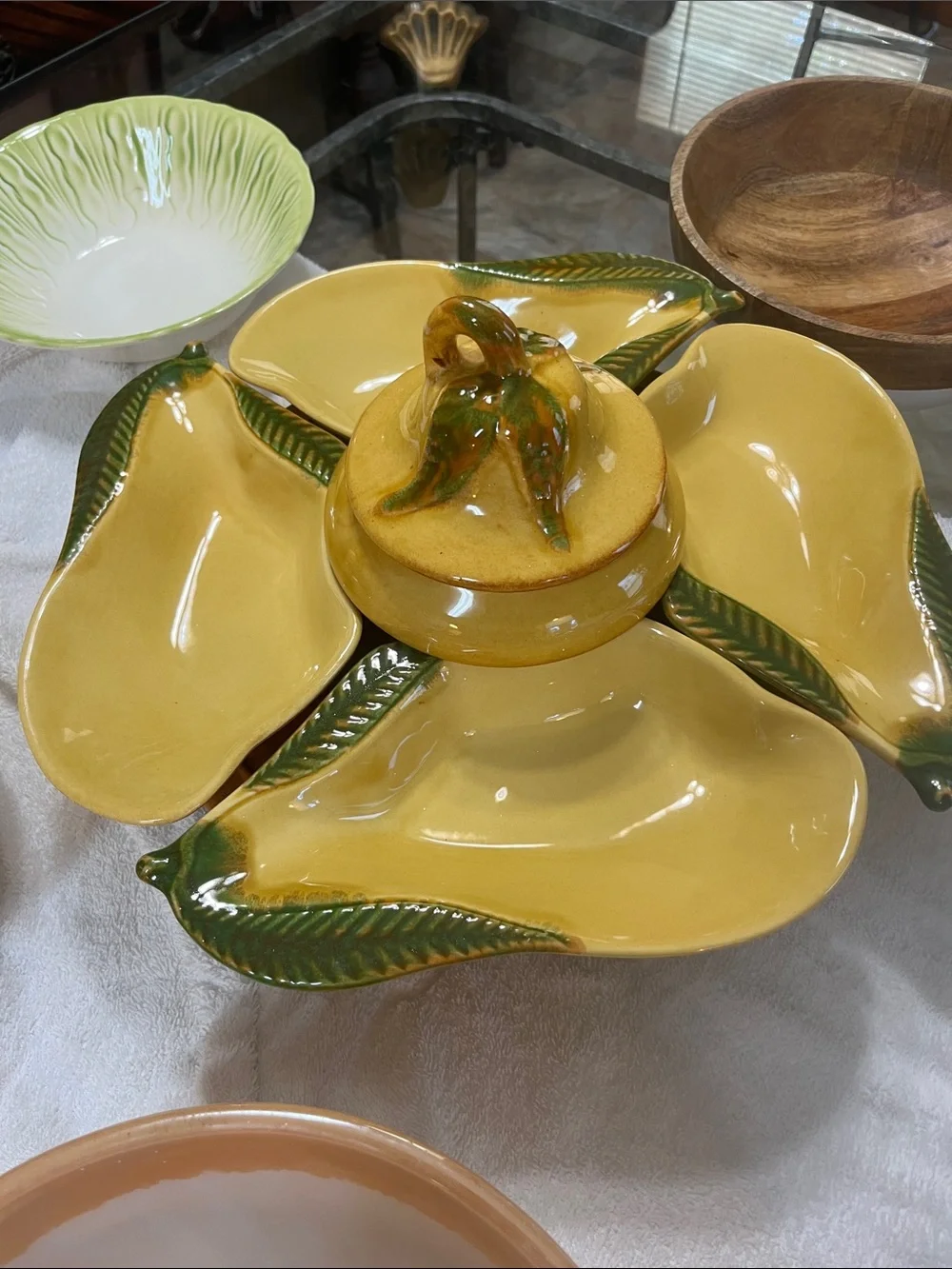 Antique pair, Lazy Susan, in good condition